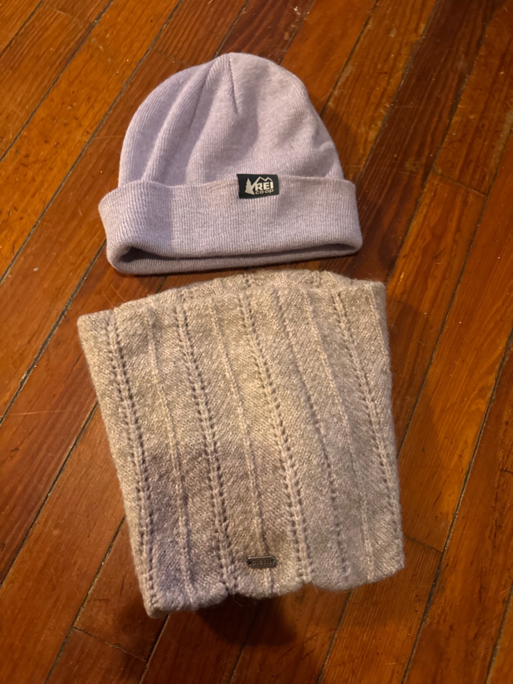 REI hat and neck warmer  Light Purple
